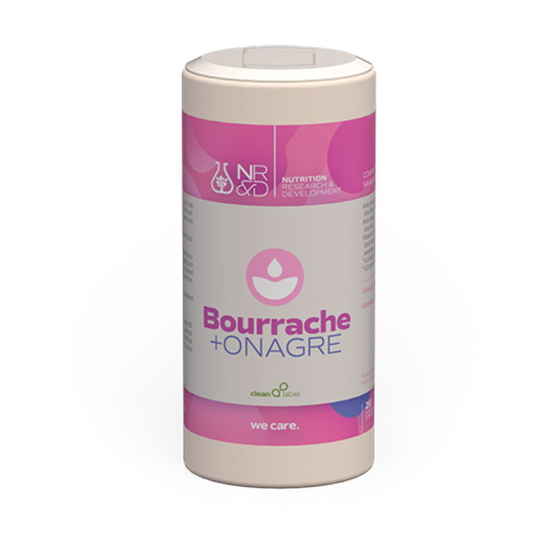 [NutriLogics] Bourrache + Onagre (250 capsules molles)