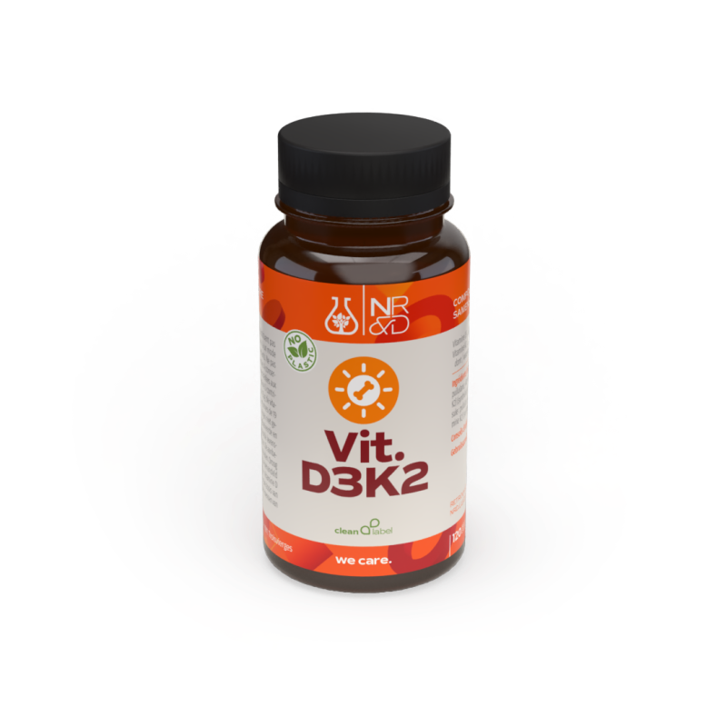 Vit D3K2 120 gélules (NutriLogics)