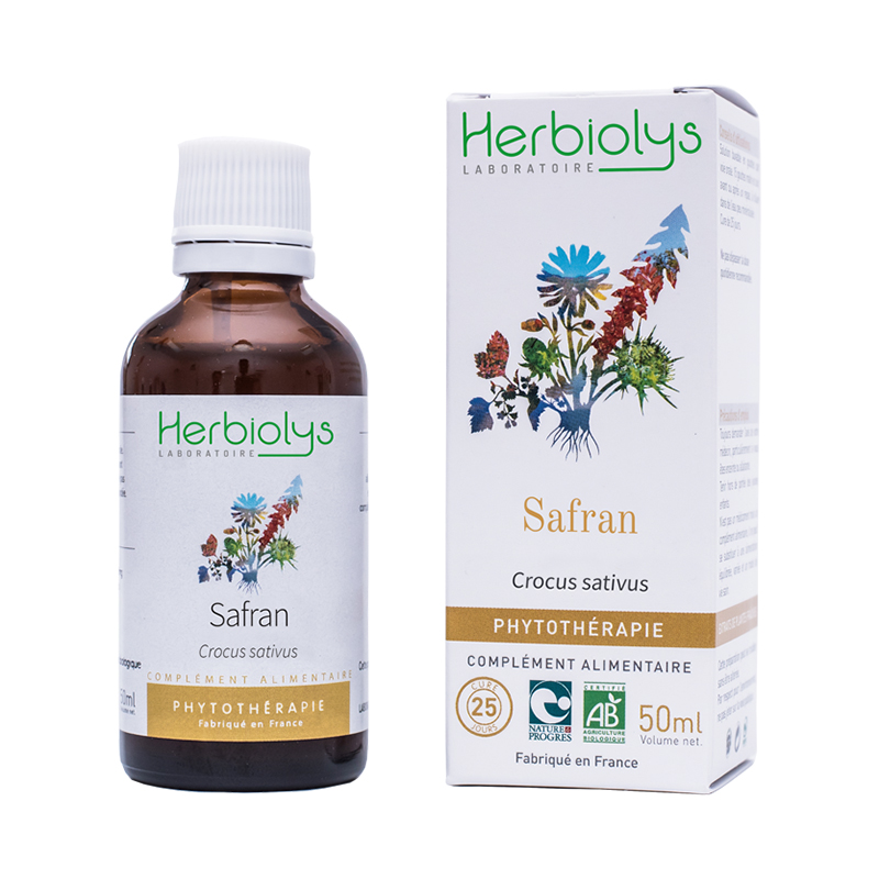 [Herbiolys] Safran - Extrait de Plante fraîche Bio (50mL)