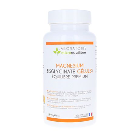 [Micro-Équilibre] Magnésium Bisglycinate gélules (sans B6) (90 gélules)