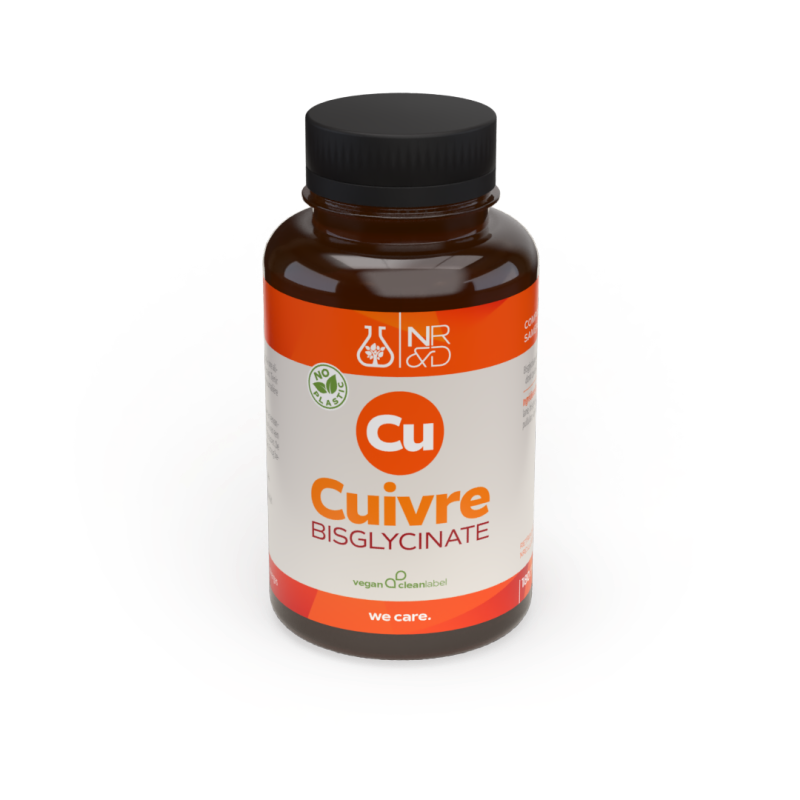 Cuivre bisglycinate 22,5mg (180 gélules)